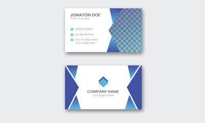  New Creative  Corporate White minimal  Business Card design Template