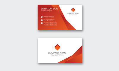 New Creative  Corporate White minimal  Business Card design Template