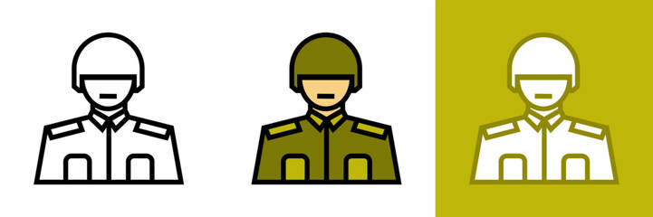  Military Infantry Icon, This icon represents military infantry, a branch of the military consisting of soldiers trained for ground combat