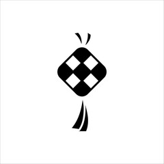 Ketupat icon, Ied mubarak icon. Ketupat icon symbol for graphic and web design collection logo vector illustration.