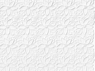 White Floral Lace Texture Pattern 