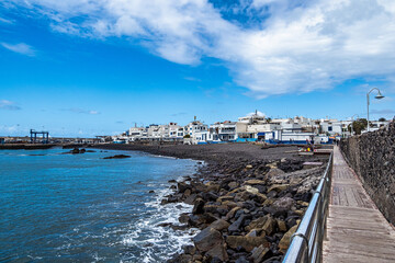 Fototapeta na wymiar Coastal town of Puerto de Las Nieves, Gran Canaria, Canary Islands, Spain.