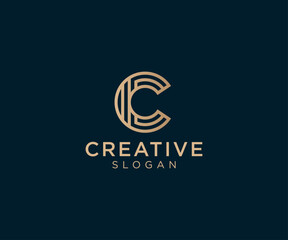 Obraz premium Luxury and elegant Letter C logo design for various types of businesses and company