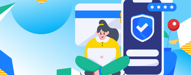 Internet finance and wealth management investment flat vector concept operation hand drawn illustration
