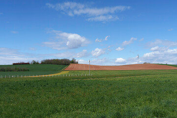 Rural landscape in Brianza near Usmate and Lomagna