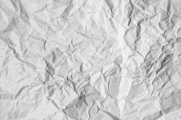Textura de un papel blanco arrugado
