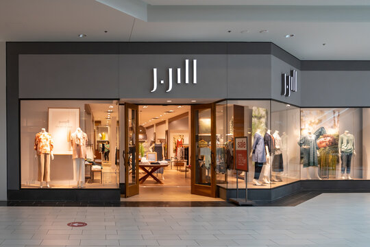 San Antonio, Texas, USA - March 17, 2022: J.Jill store in a shopping mall. J.Jill is a women's clothing store company that offers unique and fashionable women's apparel, accessories, and footwear.