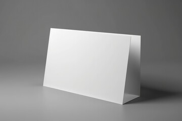 blank white paper card mockup generative ai illustration 