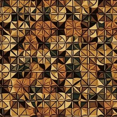 Tessellations pattern background texture design, wallpaper, seamless tile traditional, Generative AI