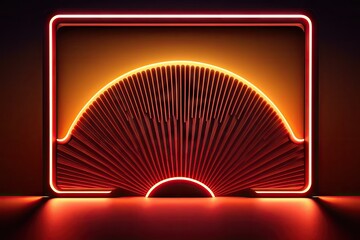 Neon Glamour Sunset Boulevard Chic 80s 90s Retro Style Background - 80s Sunset Boulevard Retro Backdrop - Neon Sunset Chic 80s and 90s Wallpaper created with Generative AI technology