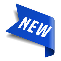 Colorful vector flat design banner new. This sign is well adapted for web design.