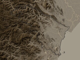 Thanh Hoa, Vietnam. Sepia. No legend