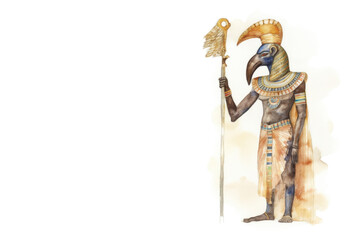 Naklejka premium Ra, the sun god, ancient egyptian, Generative AI