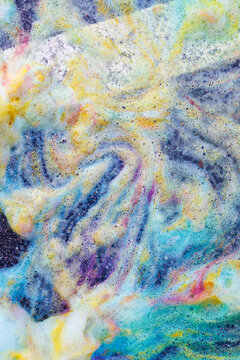 Elephant Toothpaste on sidewalk