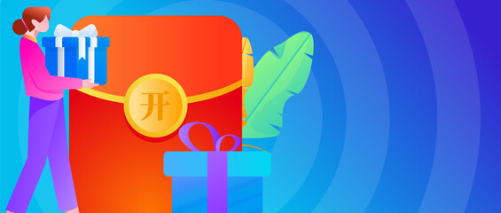 Internet finance and wealth management investment flat vector concept operation hand drawn illustration
