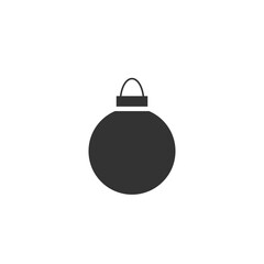 Christmas ball vector icon