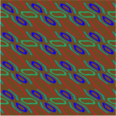 Vector geometric ornament in ethnic style. Seamless pattern with  abstract shapes, repeat tiles. Repeating pattern for decor, textile and fabric.