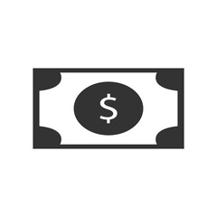 Dollar bill vector icon