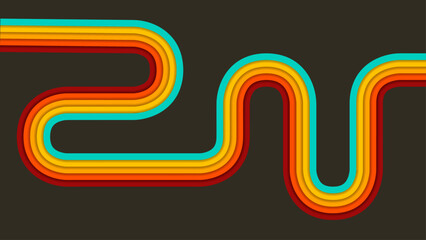 Abstract shapes in color vector illustration