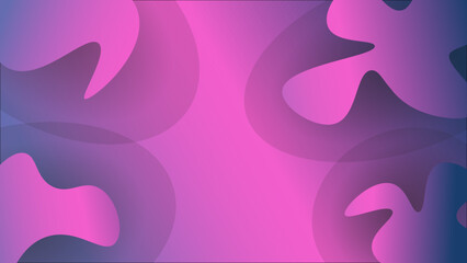 Abstract wavy shapes vector illustration