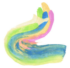 Hand crafted 3d tube modern wave split paint splash colourful lines stripe abstract texture background liquid shape marble watercolor  