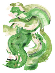 Hand crafted 3d tube modern wave split paint splash colourful lines stripe abstract texture background liquid shape marble watercolor 