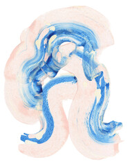 Hand crafted 3d tube modern wave split paint splash colourful lines stripe abstract texture background liquid shape marble watercolor  