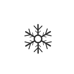 Snow flake vector icon