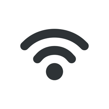 Wifi, wireless, internet signal network icon logo template