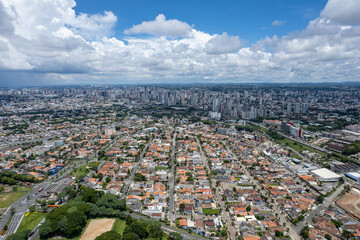 Aerial view of the city of Curitiba, Paraná, Brazil.