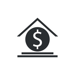 Bank vector icon