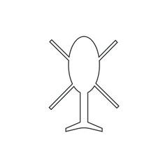 Helicopter vector icon