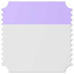 Fototapeta premium White and Purple square ticket