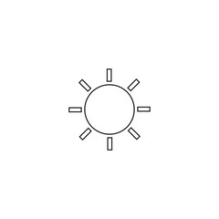 Sun vector icon
