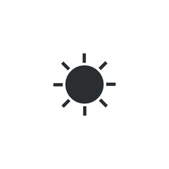 Sun vector icon