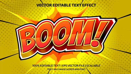 Boom Comic editable text effect