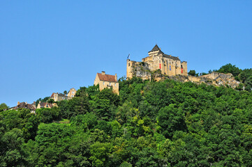 Fototapeta na wymiar France, picturesque castle of Castelnaud in Dordogne