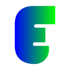 alphabet e icon
