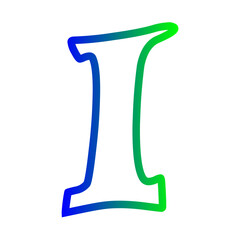 alphabet i icon