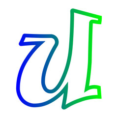 alphabet u icon