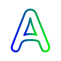 alphabet a icon
