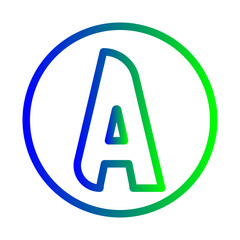 alphabet a icon