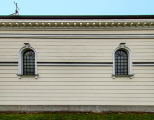 Built in 1828 in the classicist style, the Catholic Church of St. Stanislaus in Płoniawy-Bramura in Mazovia, Poland.