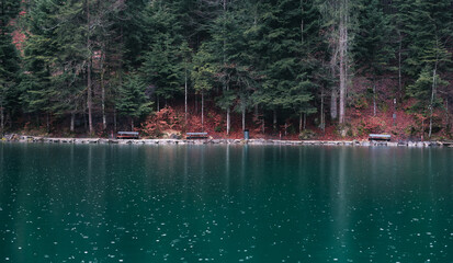 Blausee im Aprilwetter