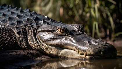 Fototapeta premium Alligator 8 - Generative AI