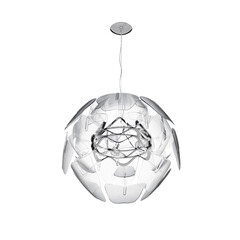 chandelier on the ceiling isolated on transparent background, hanging lamp, pendant light, 3D illustration, cg render
