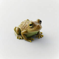 FROG Tiny clay isometric asset cute white background city animal mini super mini Bricks