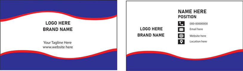 Creative business card,Modern business card,Template design business card,Illustration business card,Vector design business card.