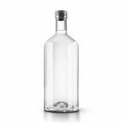 empty wine bottle isolated