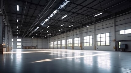 Fototapeta premium Warehouse, Generative AI, Illustration